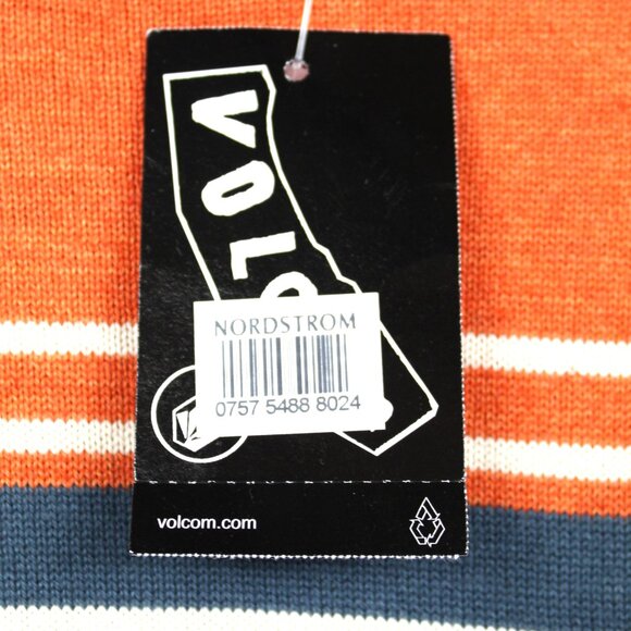 Volcom Vintage Collectable Long Sleeve “UNDERSTATED STRIPED" Sweater Size L NWT - Picture 2 of 5